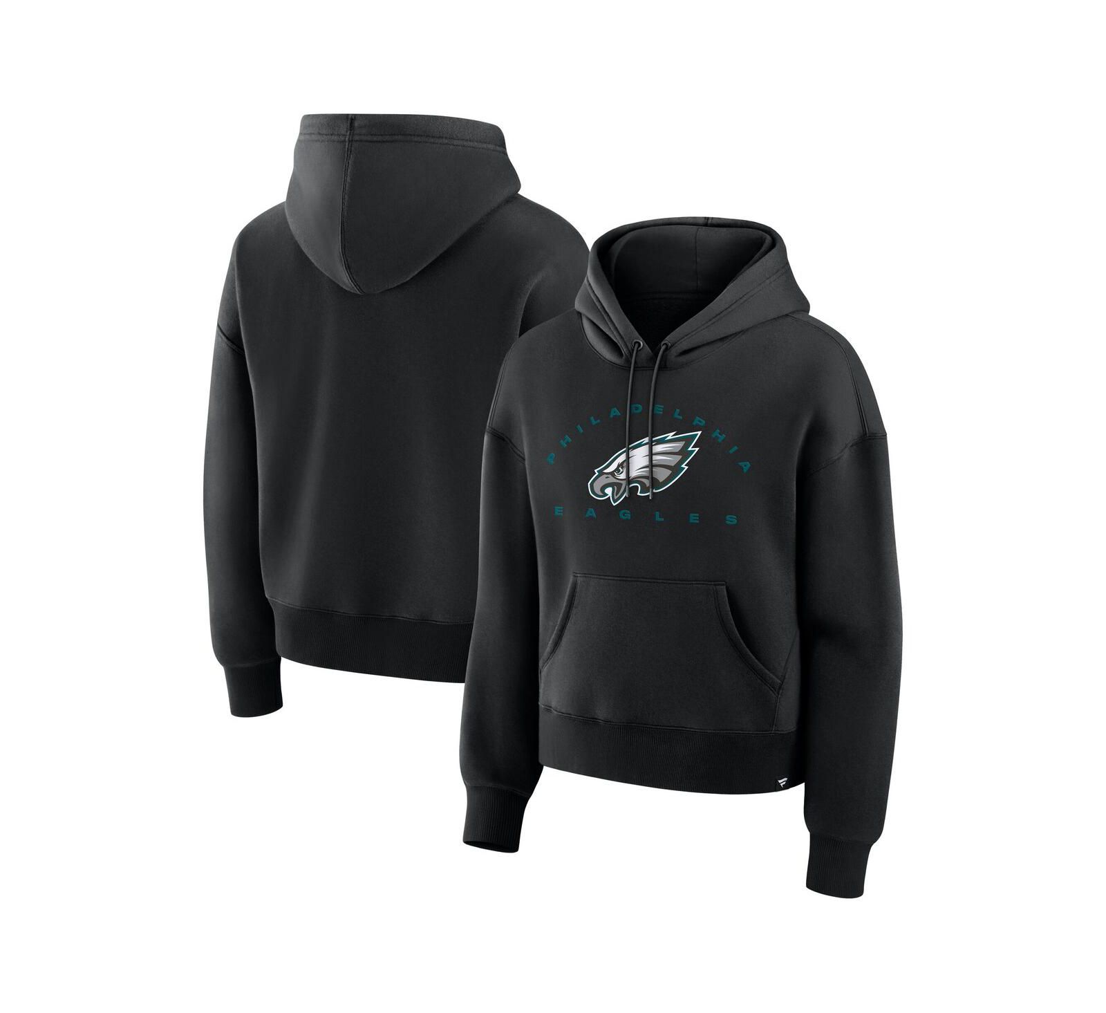Женский черный худи Fanatics Philadelphia Eagles Eligible Receiver Legacy Pullover