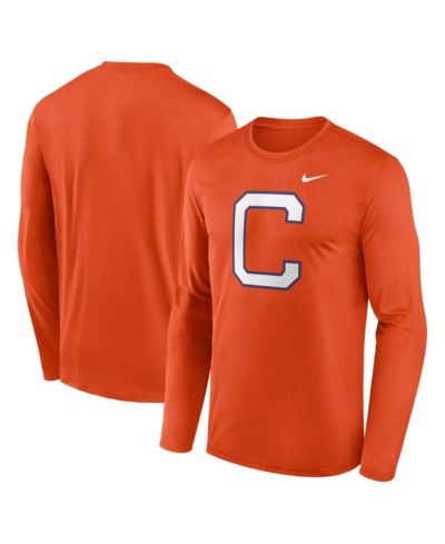 Мужская футболка Nike Orange Clemson Tigers Primetime Alternate Logo Legend Performance Long Sleeve