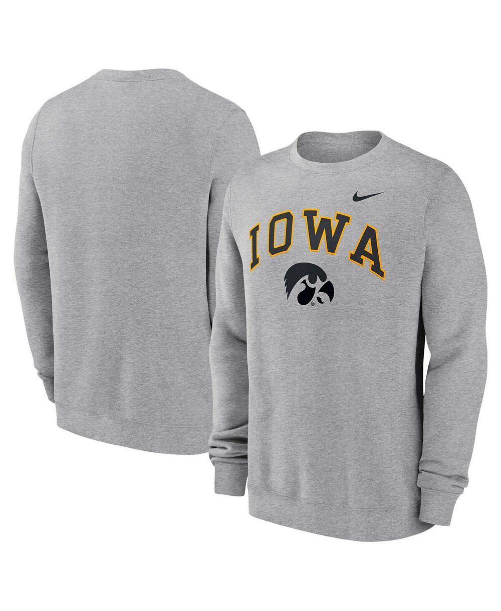 Nike Men's Gray Iowa Hawkeyes Arch Pullover Sweatshirt