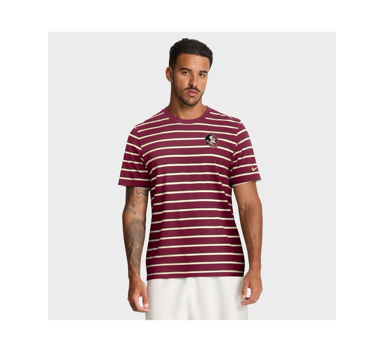 Мужская футболка Nike Garnet Florida State Seminoles Athletic Prep Legacy Summit Stripe