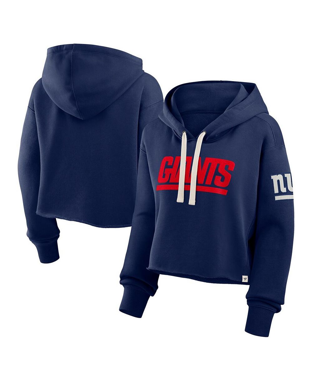 Fanatics Женское укороченное худи oversized navy New York Giants Hometown Heritage