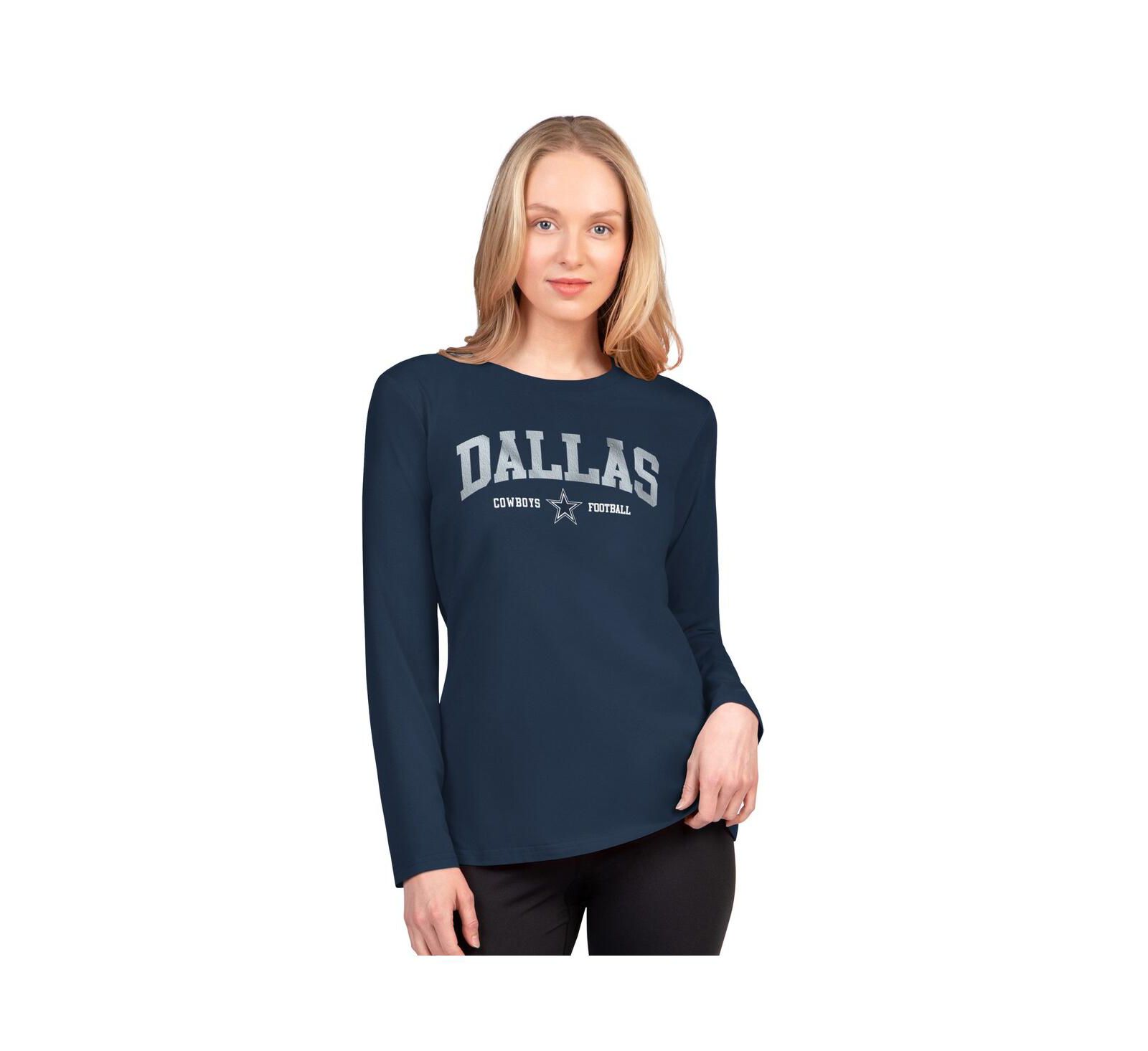 G-III 4Her by Carl Banks Women's Navy Dallas Cowboys Best Play Long Sleeve T-Shirt