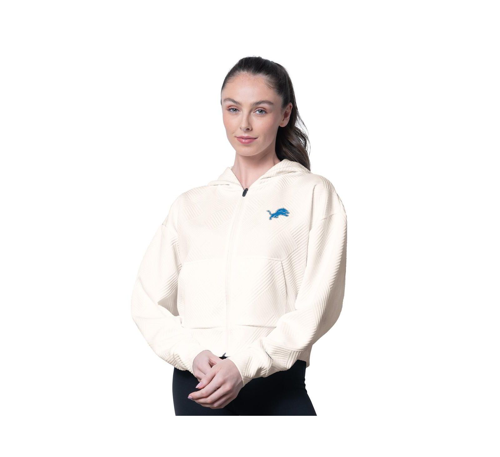 Женское худи MSX by Michael Strahan Detroit Lions Eleanor Full-Zip