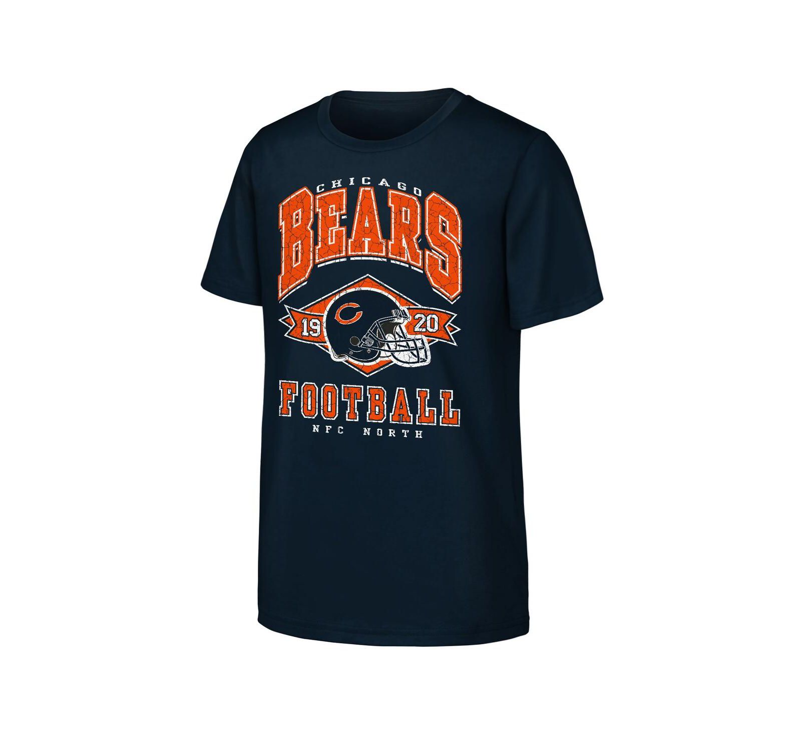Футболка Outerstuff Chicago Bears Navy для мальчиков и девочек