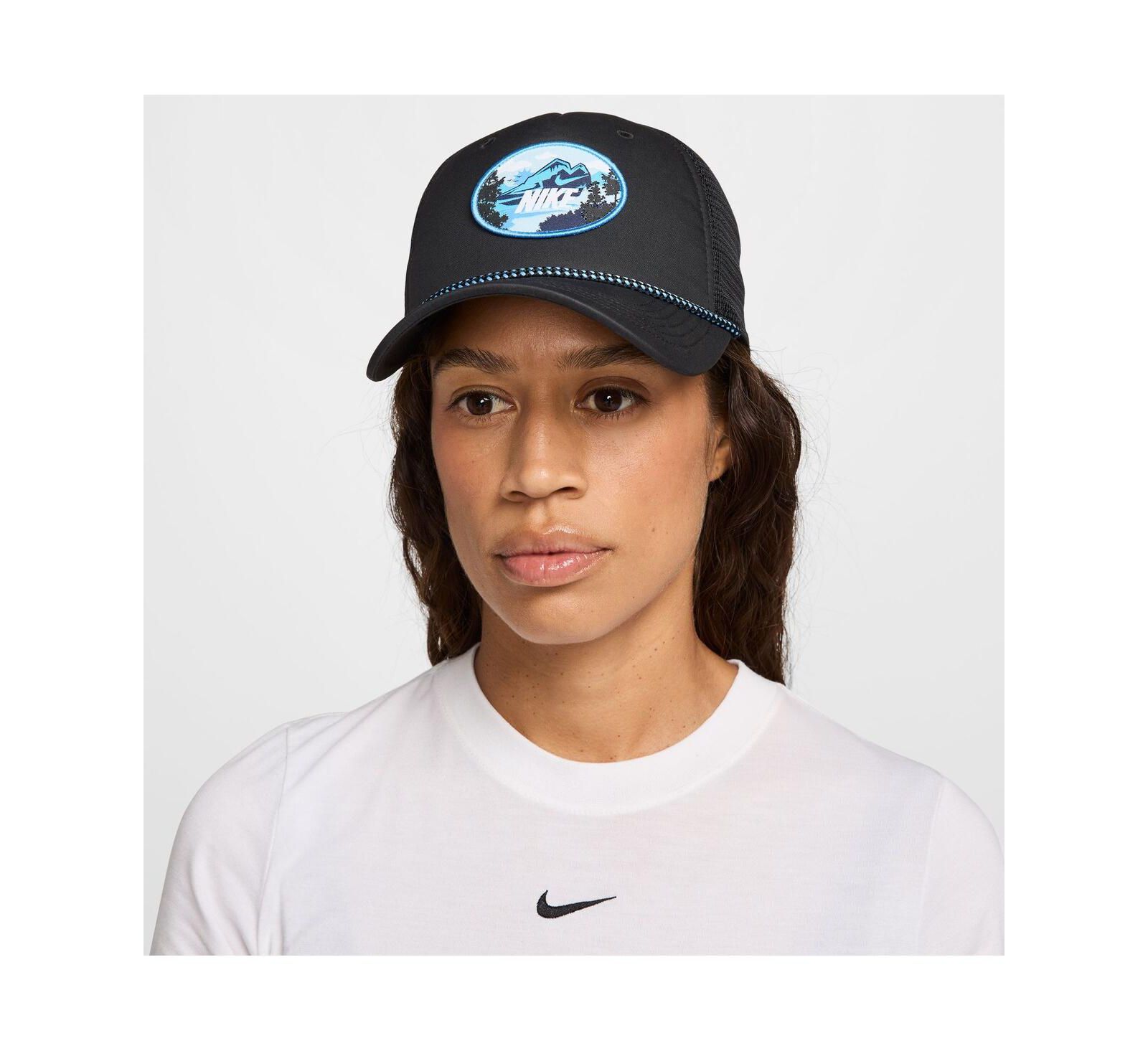 Мужская и женская кепка Nike Black Rise Trucker Adjustable