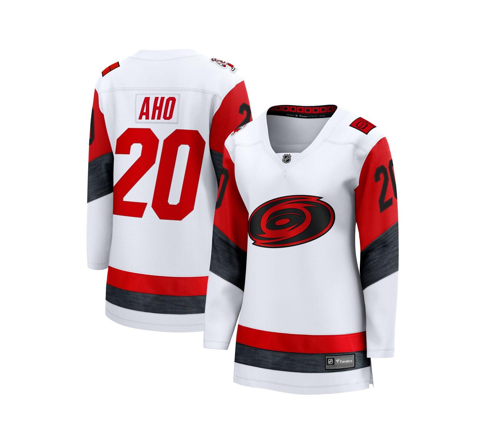 Женская джерси Fanatics Sebastian Aho Carolina Hurricanes Away Breakaway