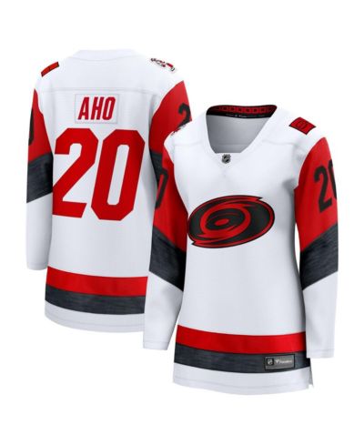 Fanatics Women's Sebastian Aho White Carolina Hurricanes Away Breakaway Jersey
