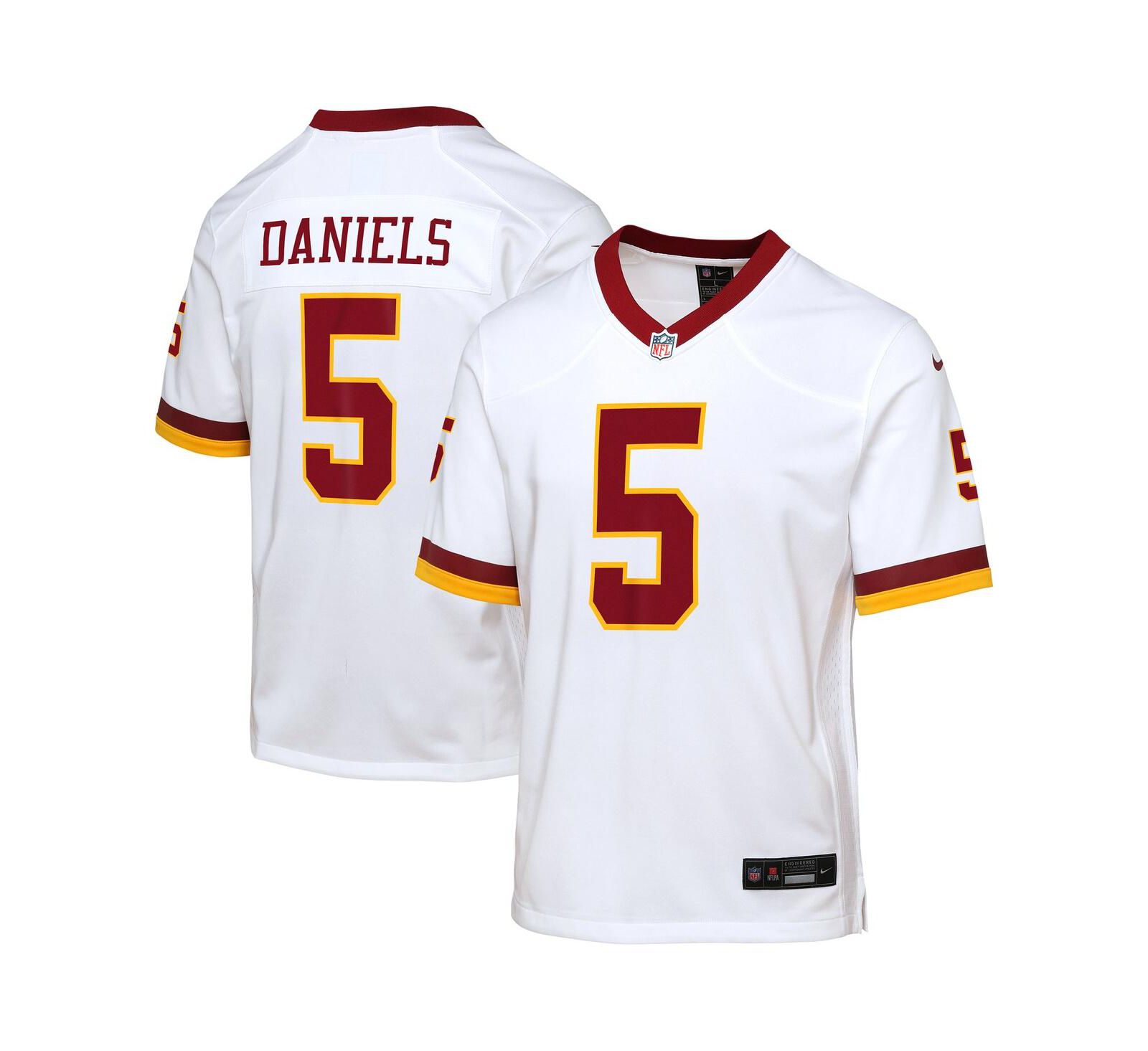 Nike Big Boys and Girls Jayden Daniels White Washington Commanders Game Super Bowl Era Jersey