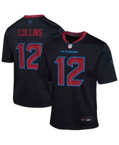 Детская игровая джерси Nike Nico Collins Houston Texans Alternate Game Navy