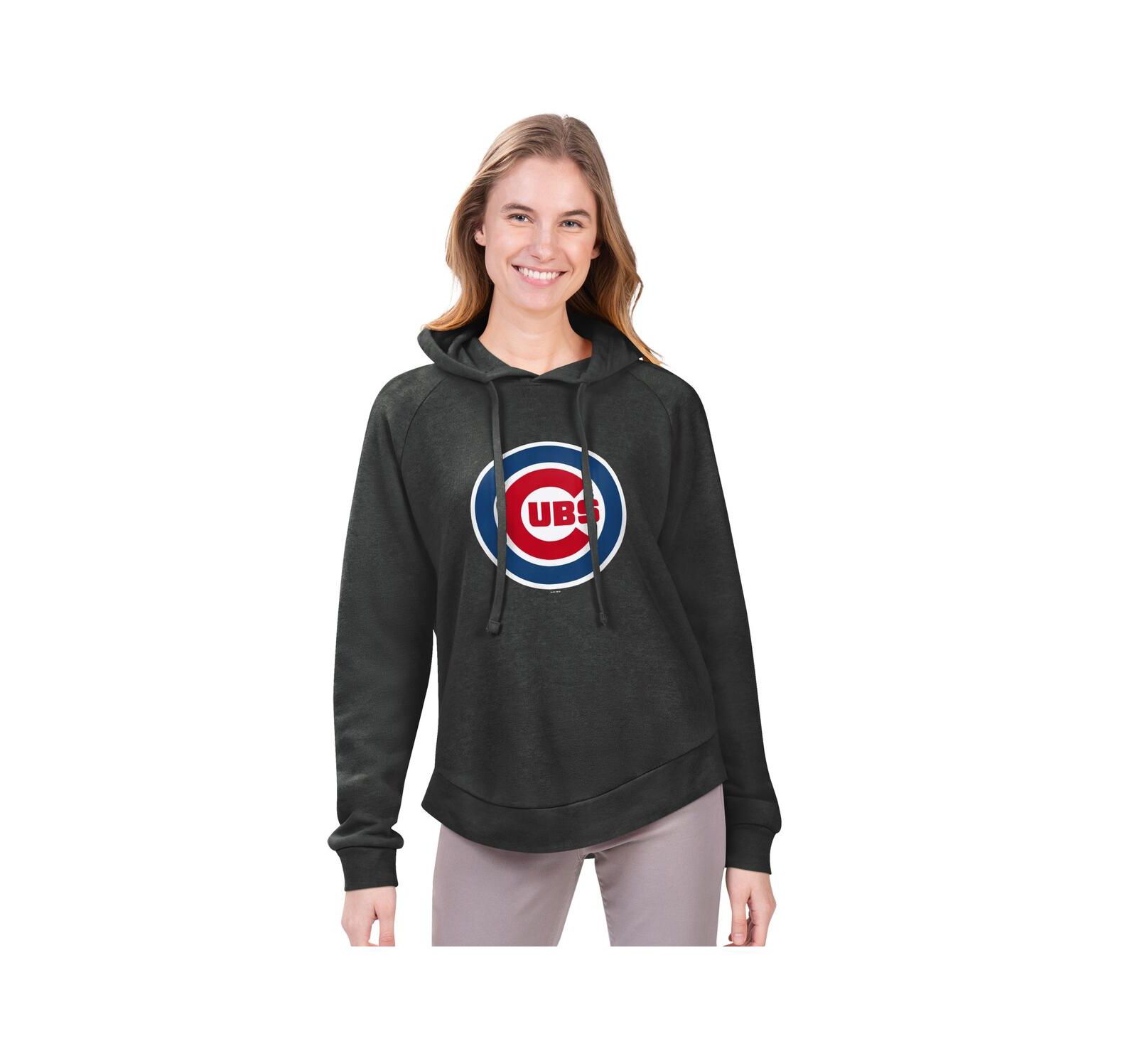 Женское худи G-III 4Her Chicago Cubs Jordan Angel Raglan Fleece