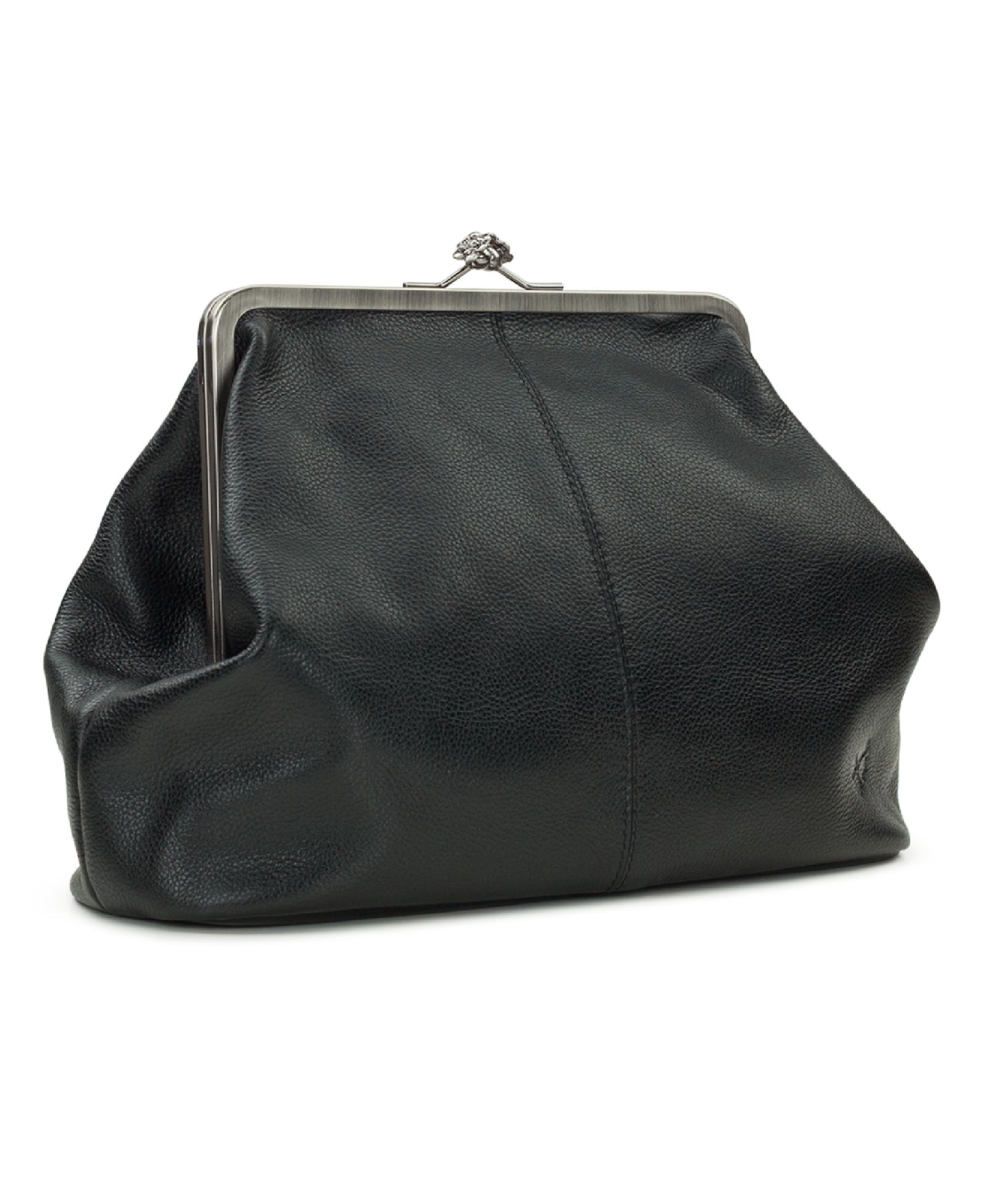 Patricia Nash Vivienne Large Leather Kiss-Lock Frame Crossbody Handbag