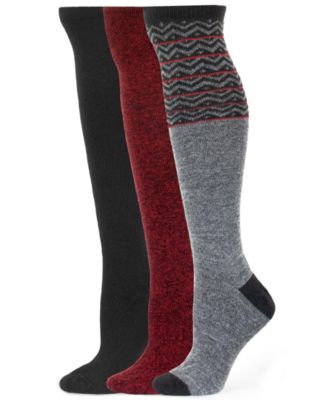 Hue Women's 3-Pack Knee High Boot Socks