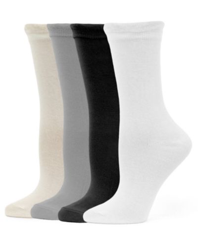 Hue Women's 4-Pack Femme Crew Socks