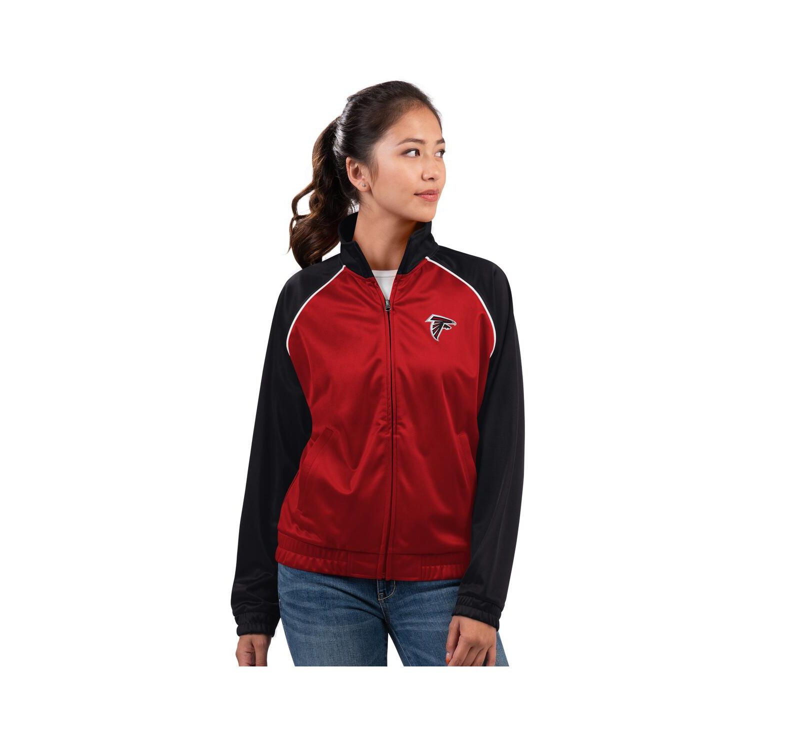 Женская куртка G-III 4Her by Carl Banks Red Atlanta Falcons Replay Full-Zip Track Jacket