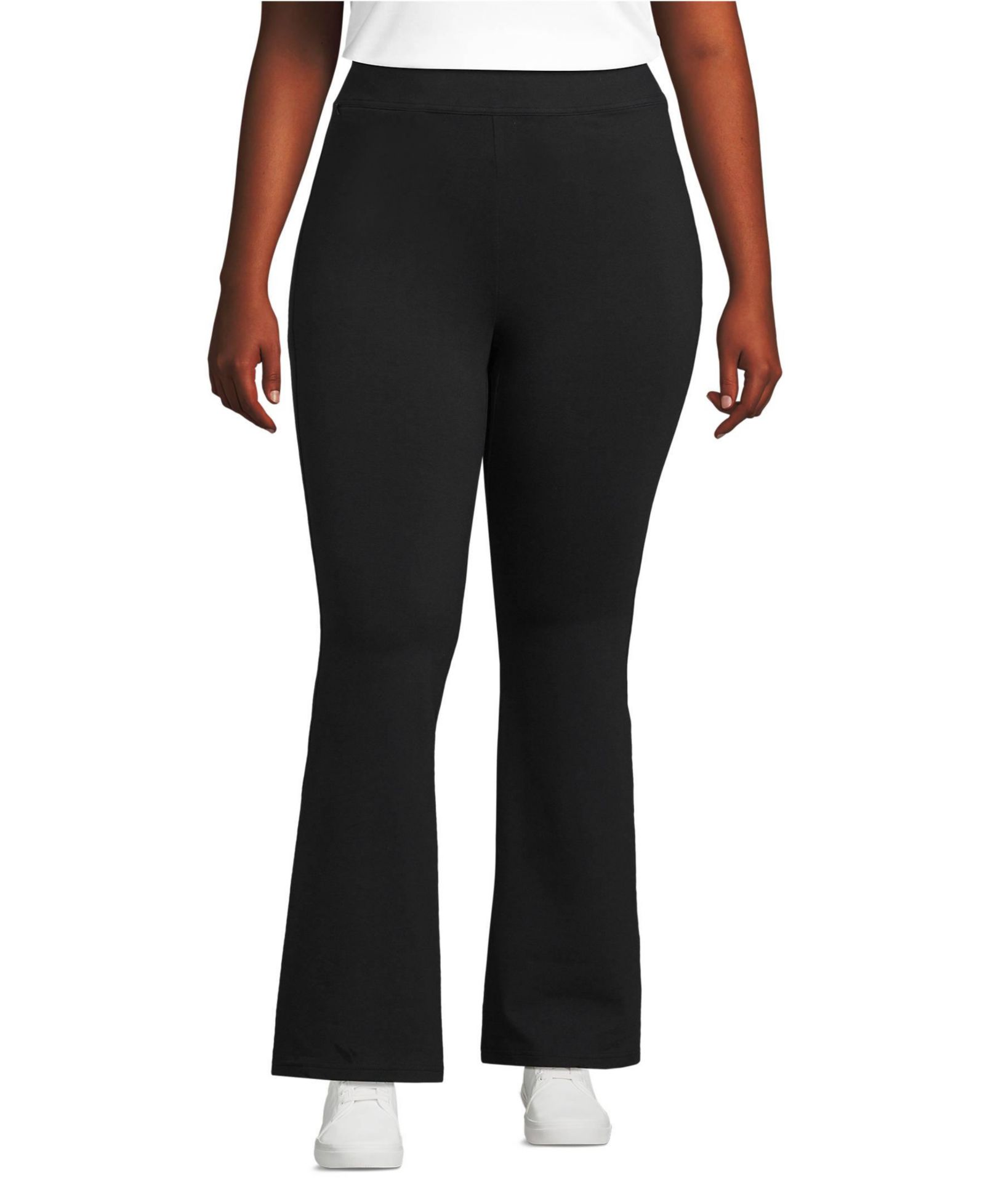 Женские брюки Lands' End Women's Starfish High Rise Pull On Flare Pocket Pants
