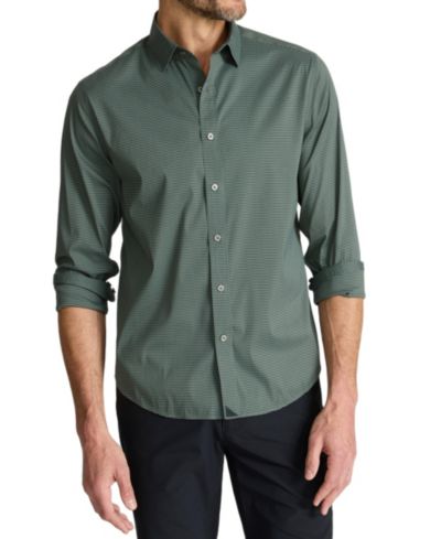 UNTUCKit Men's Slim Fit Wrinkle-Free Cotton Tek Kleinwood Button Up Shirt