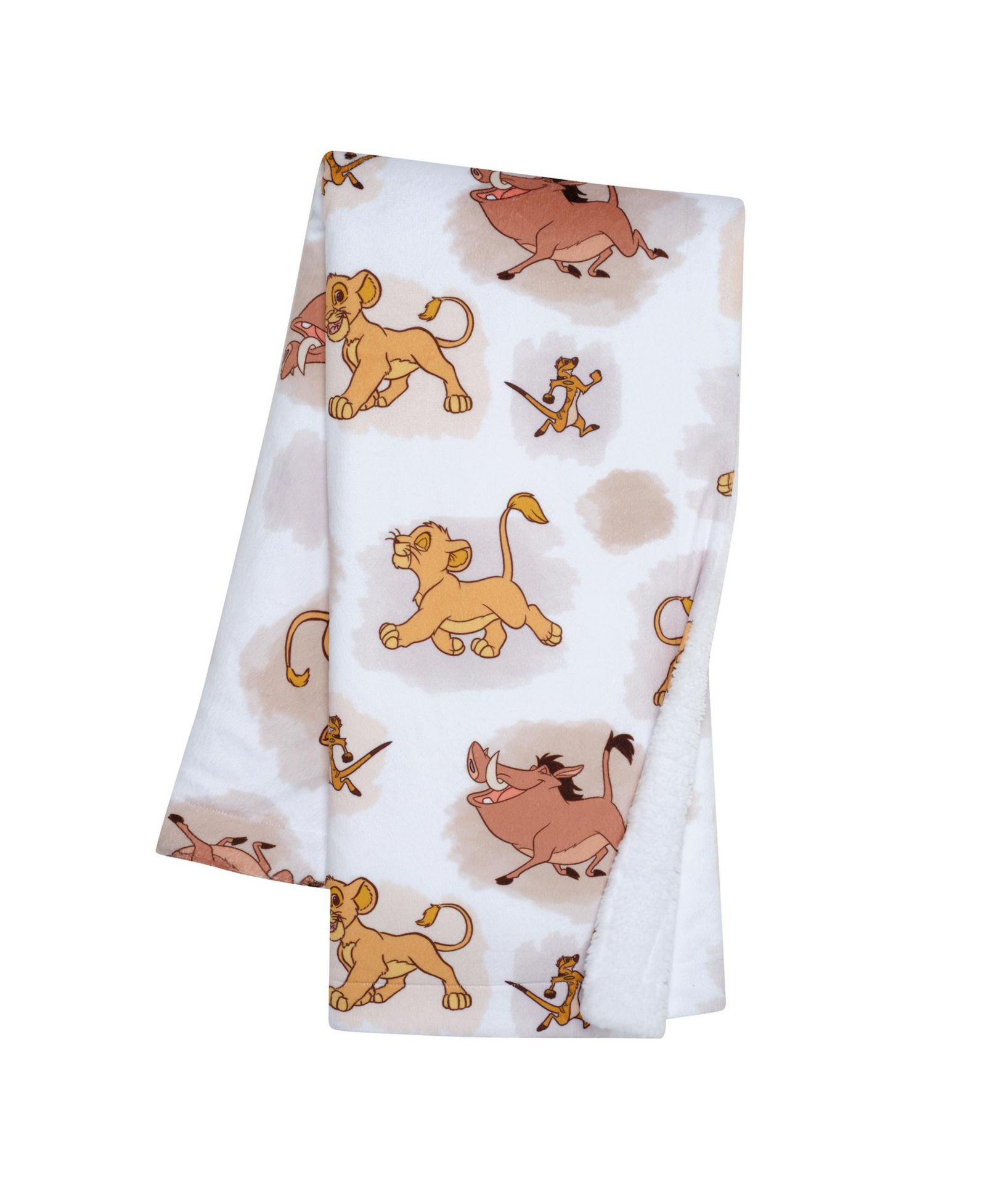 Lambs & Ivy Disney Baby Lion King Safari Мягкое белое флисовое детское одеяло
