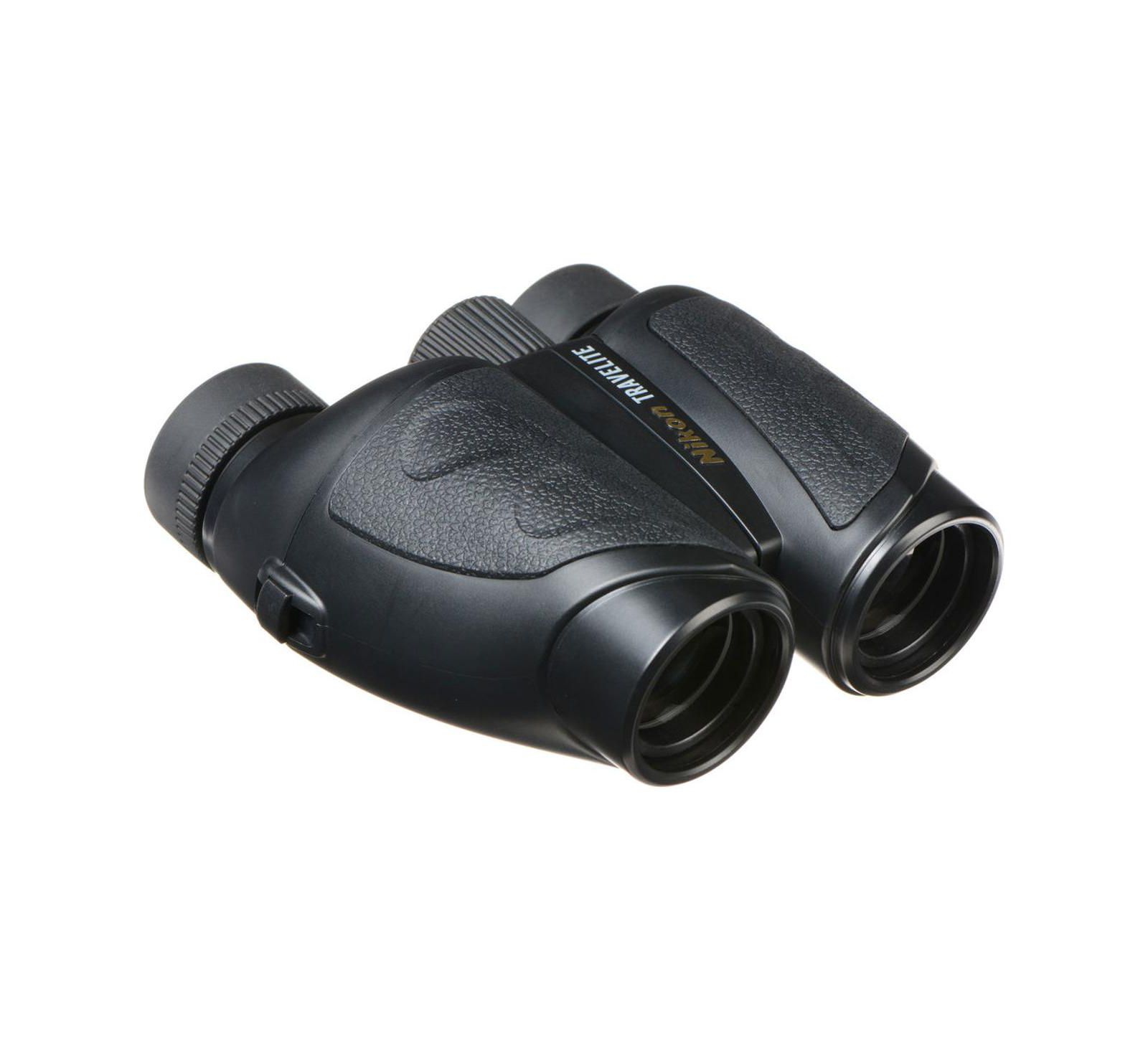 Бинокль Nikon 12x25 Travelite VI, погодоустойчивый, призма Porro, черный