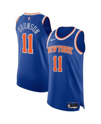 Nike мужская игровая джерси New York Knicks Jalen Brunson Blue Authentic Player Icon Edition