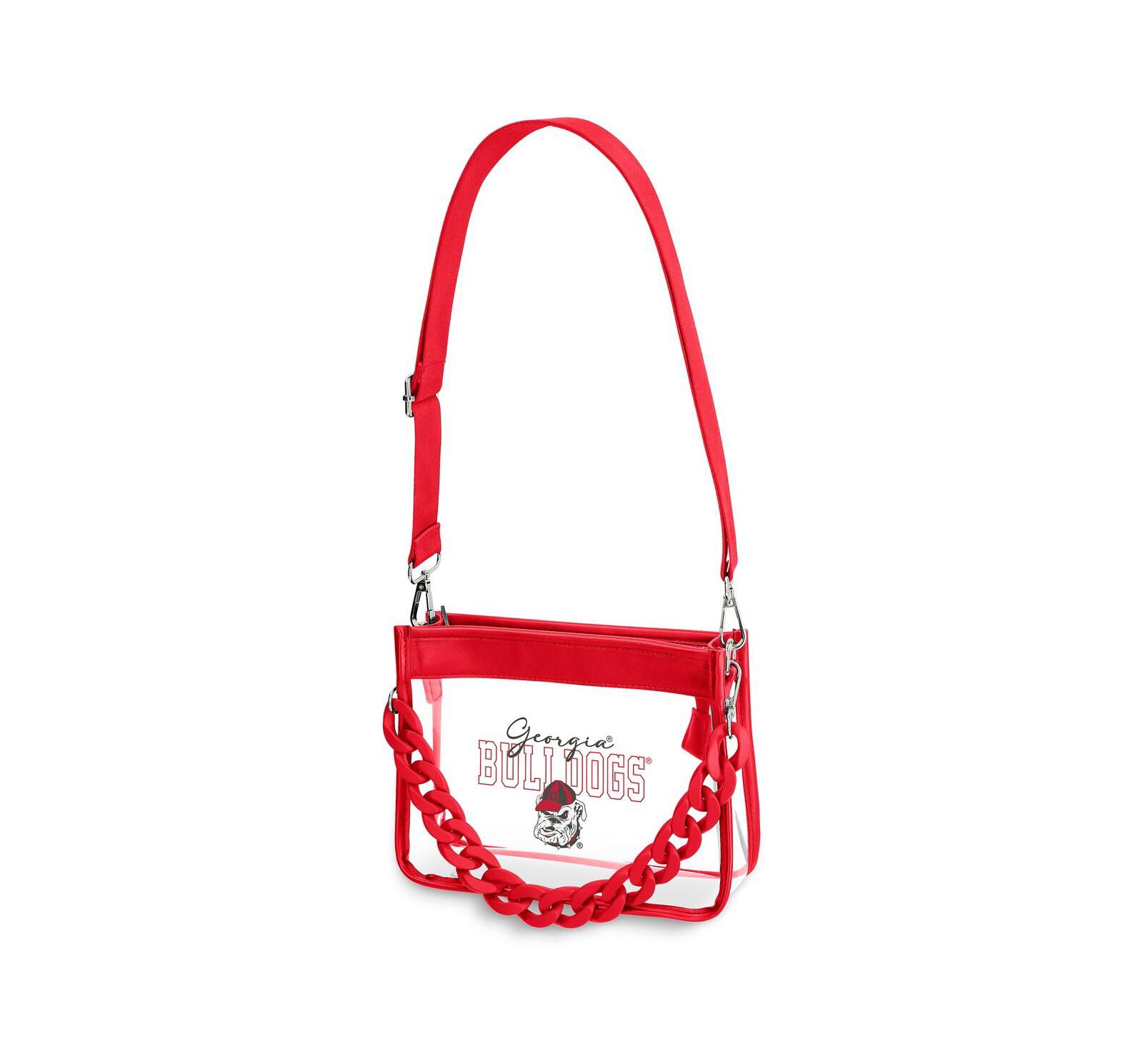 WEAR by Erin Andrews Georgia Bulldogs Plastic Chain Mini Crossbody Handbag
