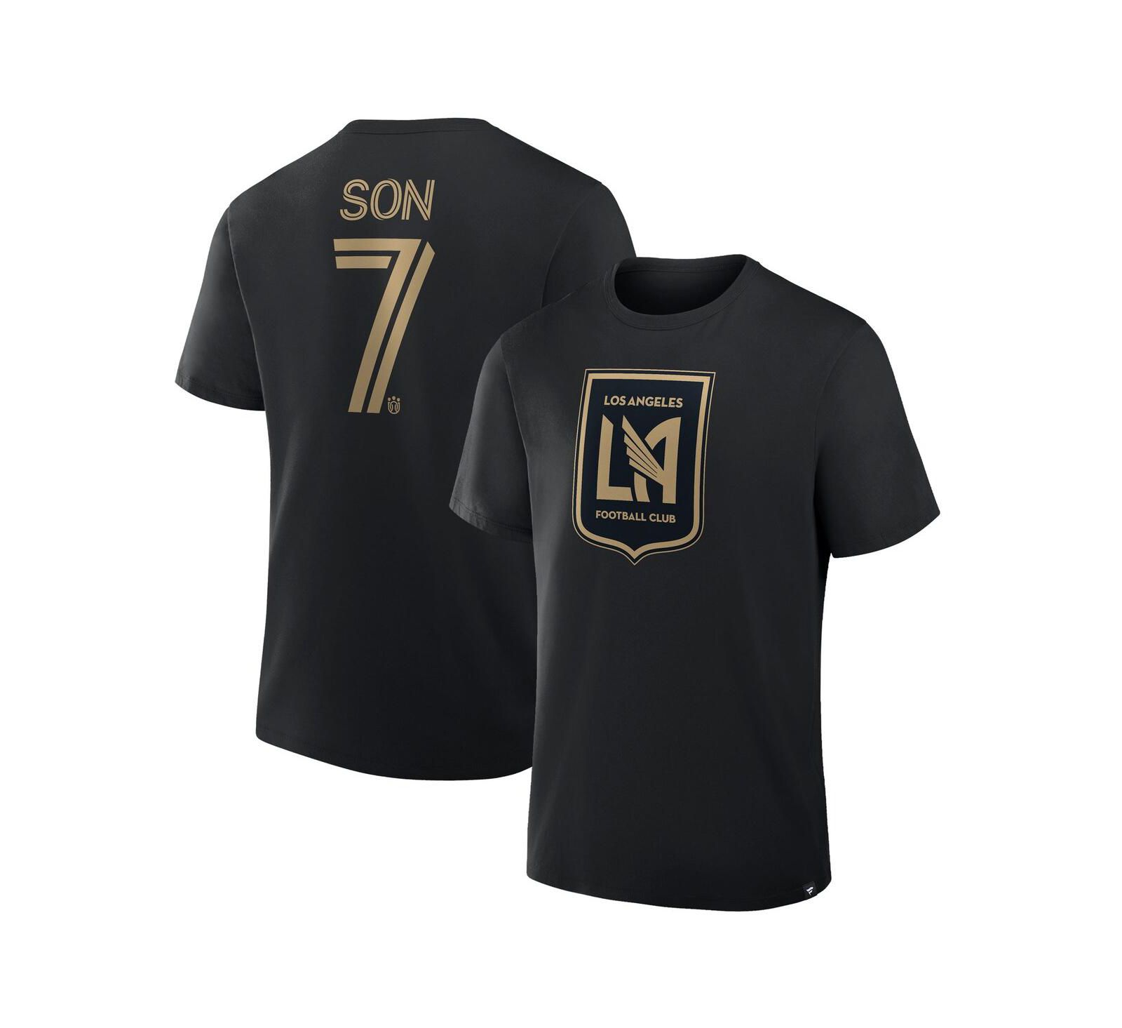 Мужская футболка Fanatics Black Son Heung-Min LAFC Name & Number