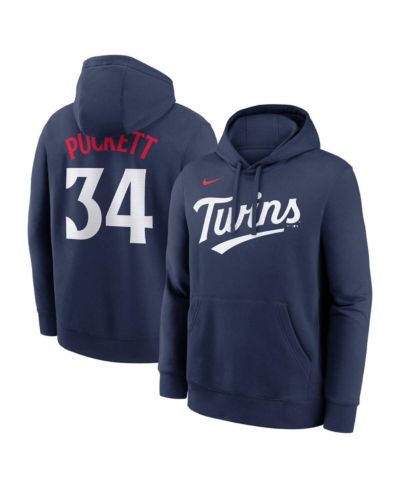 Nike Men's Kirby Puckett Navy Minnesota Twins Player Name & Number Club Pullover Hoodie