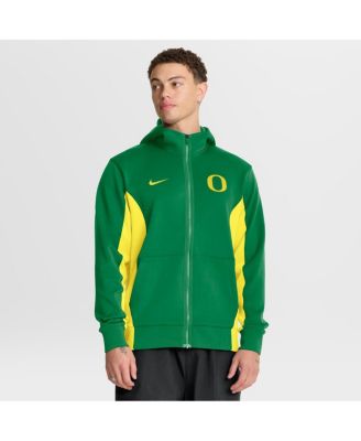 Nike Мужское худи Nike Dri-FIT Game Full-Zip Oregon Ducks, зеленый/желтый