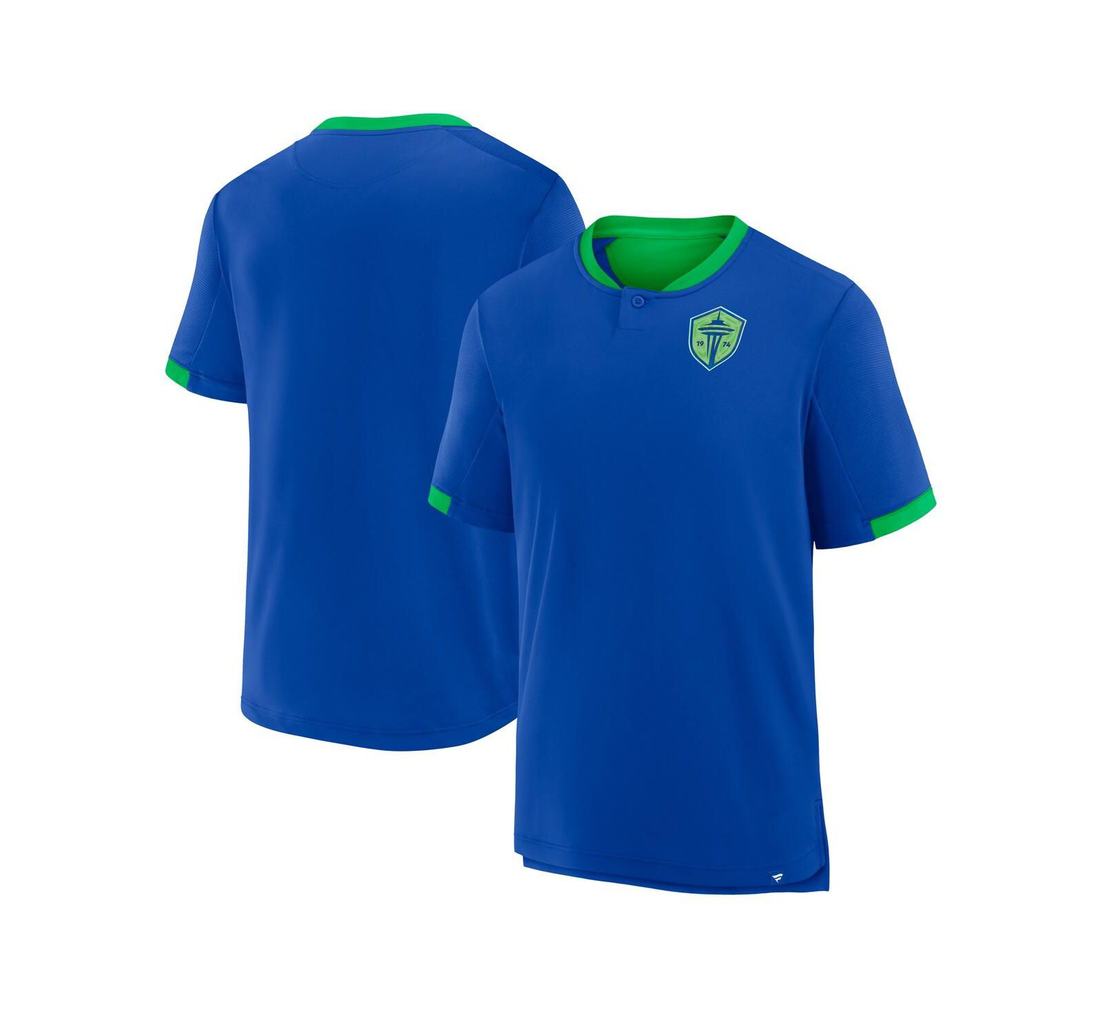 Fanatics Мужская футболка Seattle Sounders FC Stoppage Time Striker, синяя