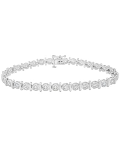 Macy's Diamond Tennis Bracelet (2 ct. t.w.) in Sterling Silver, Macy's Exclusive