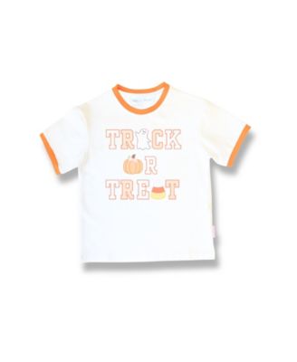 Bits & Bows Toddler Girls Trick-or-Treat Halloween Bow T-Shirt