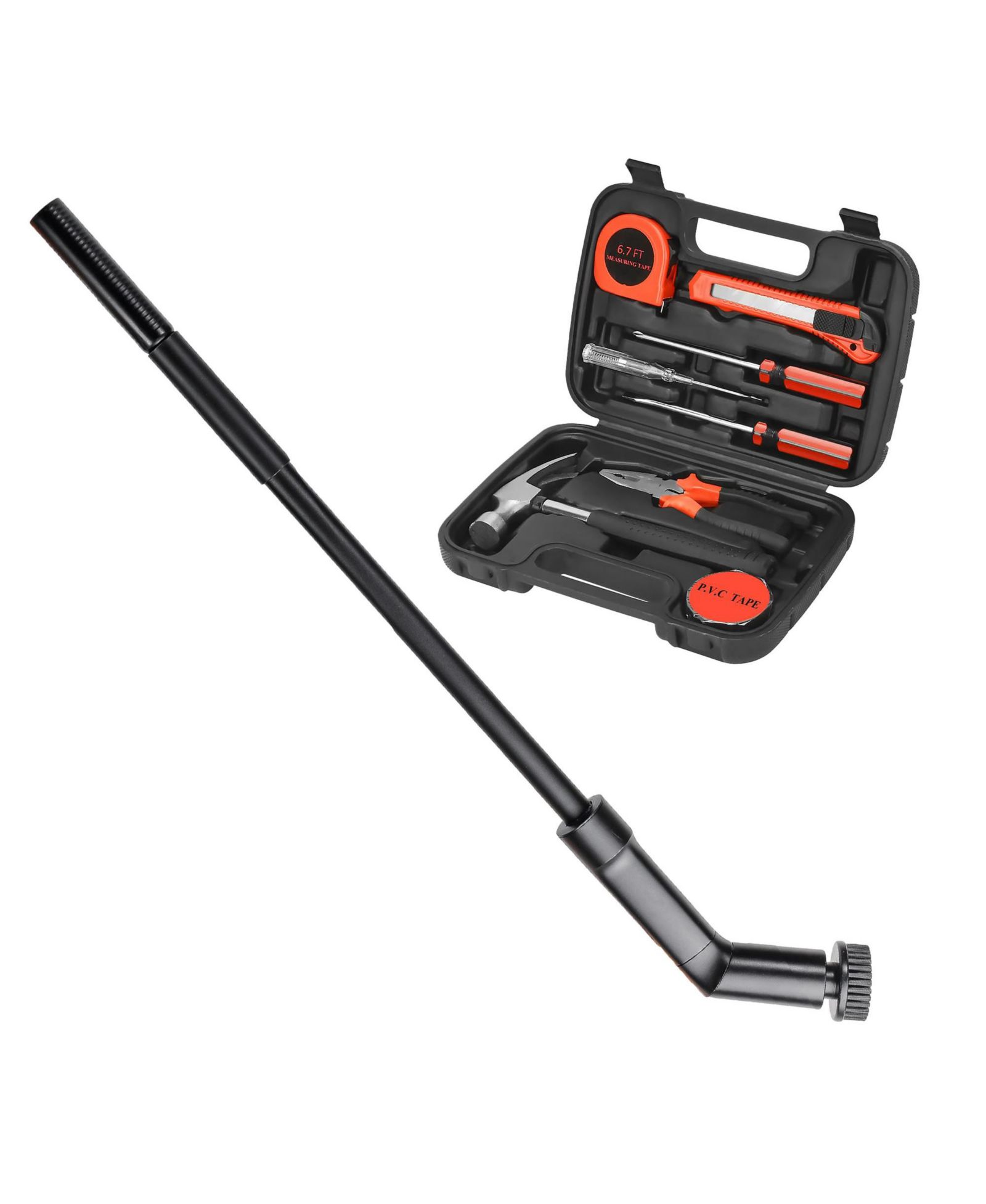 PURSONIC Rechargeable Electric Scrubber & Handy Solutions 9-Piece Tool Kit Home Cleaning & Repair Bundle
