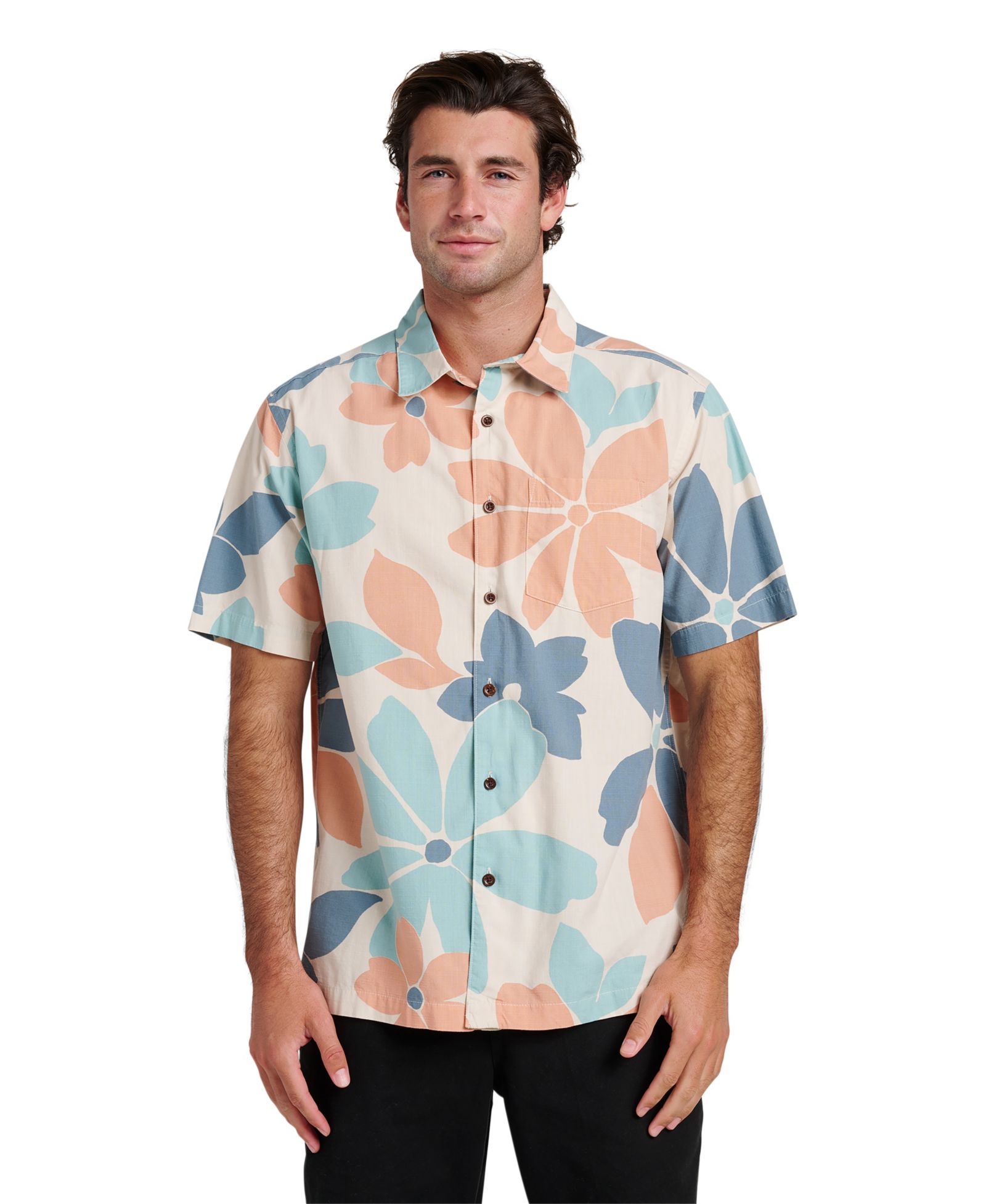 Мужская рубашка Quiksilver Waterman Flower Power Classic-Fit