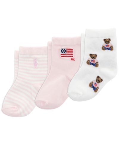 Polo Ralph Lauren Детские носки Americana Bear, 3 шт