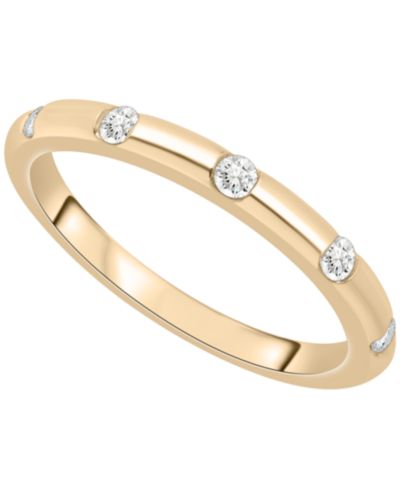 Wrapped Diamond Ring (1/6 ct. t.w.) in 10K Yellow Gold, Created for Macy's