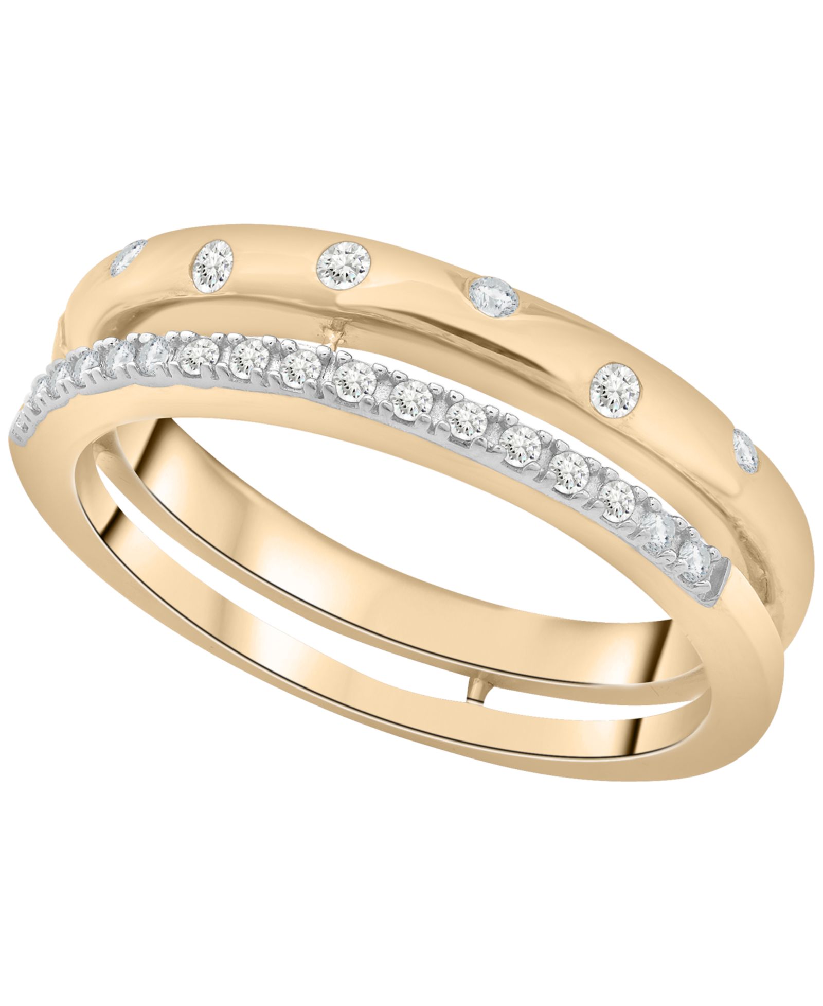 Wrapped кольцо Double Ring 10K Yellow Gold