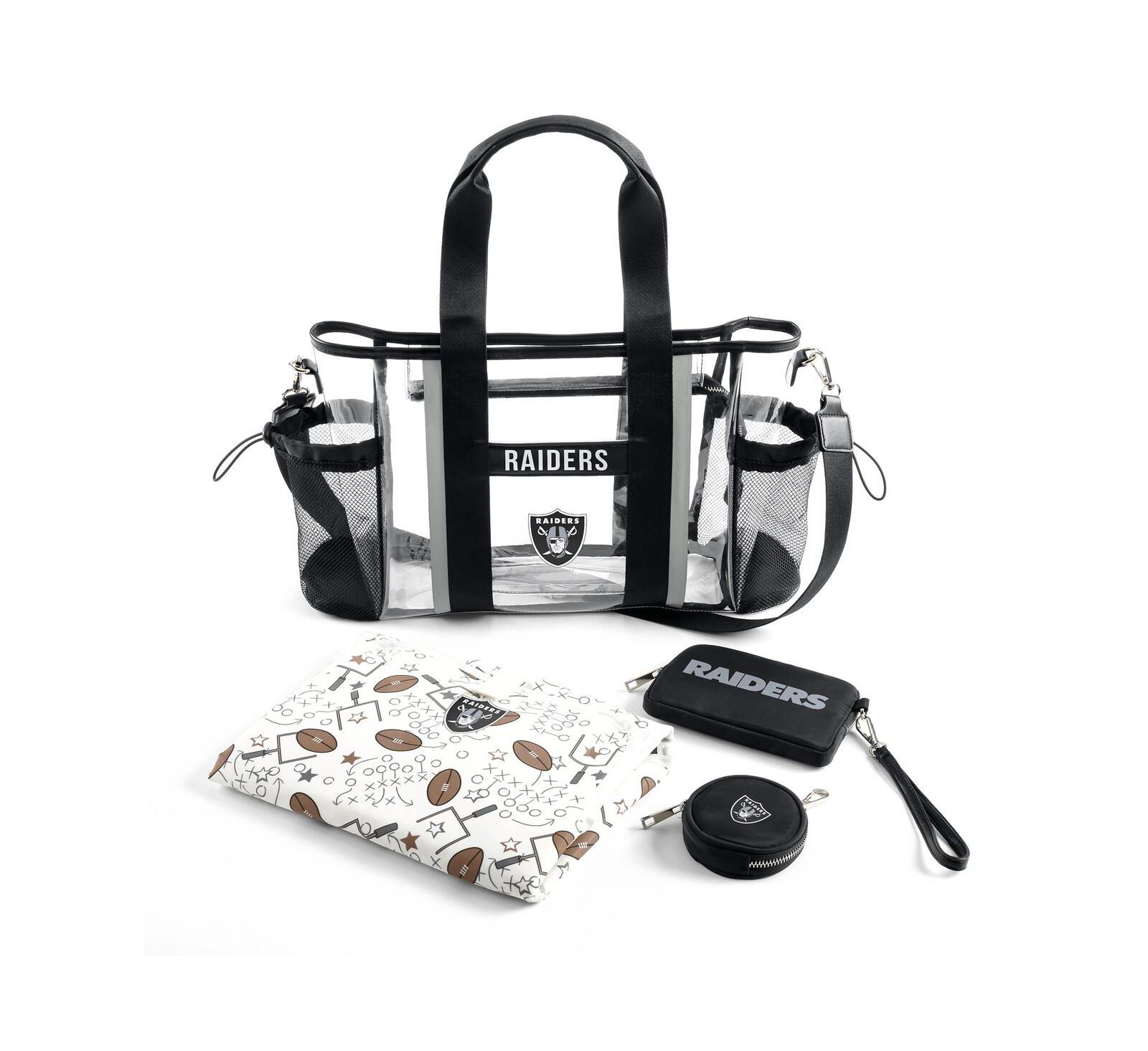 WEAR by Erin Andrews Las Vegas Raiders Clear Stadium Baby Bag