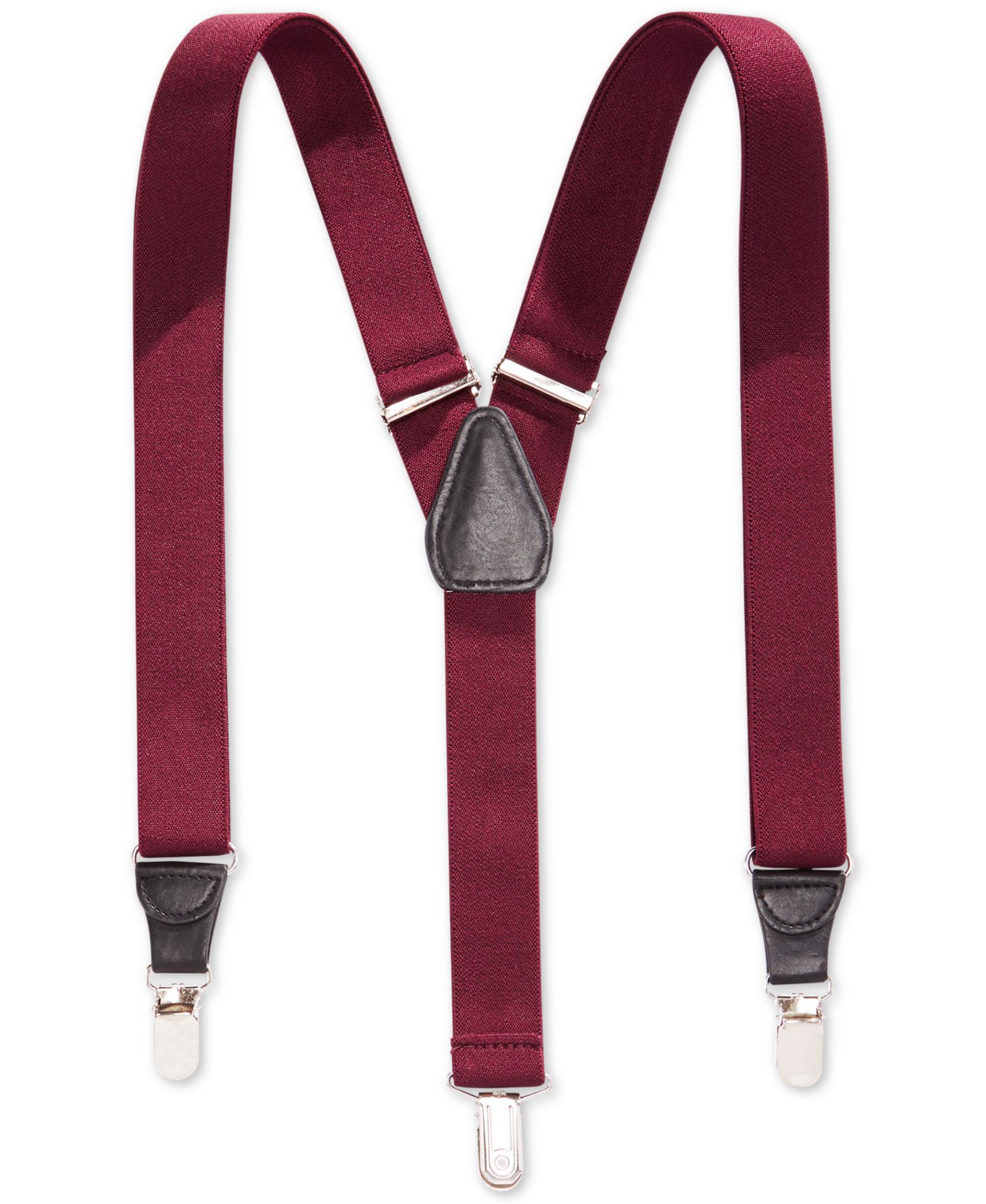 Club Room 25mm Skinny Solid Suspenders, Created for Macy's
