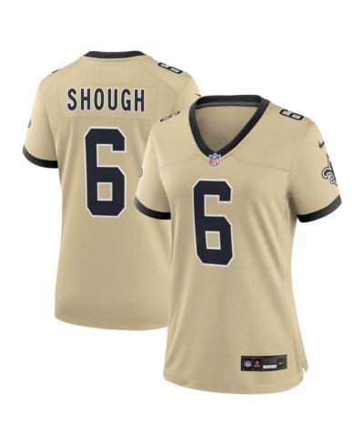 Nike Женская джерси Nike Tyler Shough Gold New Orleans Saints Alternate Game Player