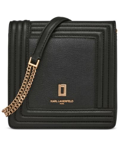KARL LAGERFELD PARIS Josephine Leather Crossbody Handbag