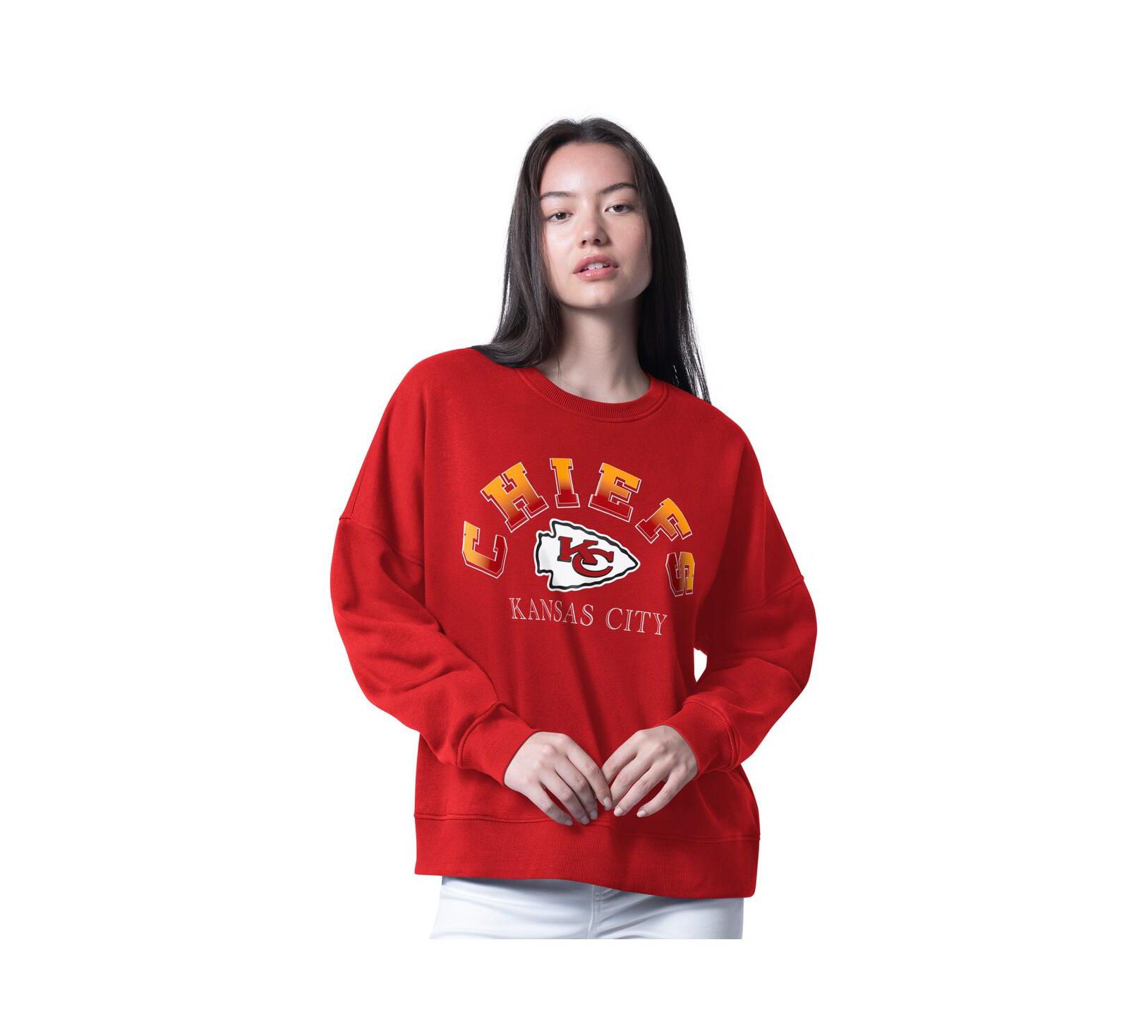 G-III 4Her by Carl Banks Женский оверсайз свитшот Kansas City Chiefs Red