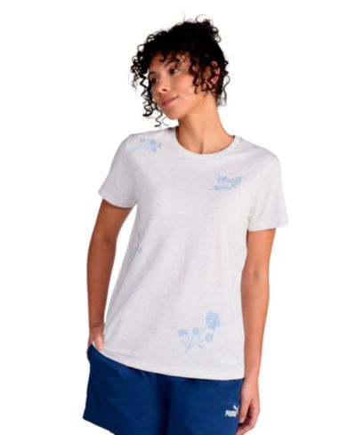 Puma Women's Floral Graphic Crewneck Short-Sleeve T-Shirt