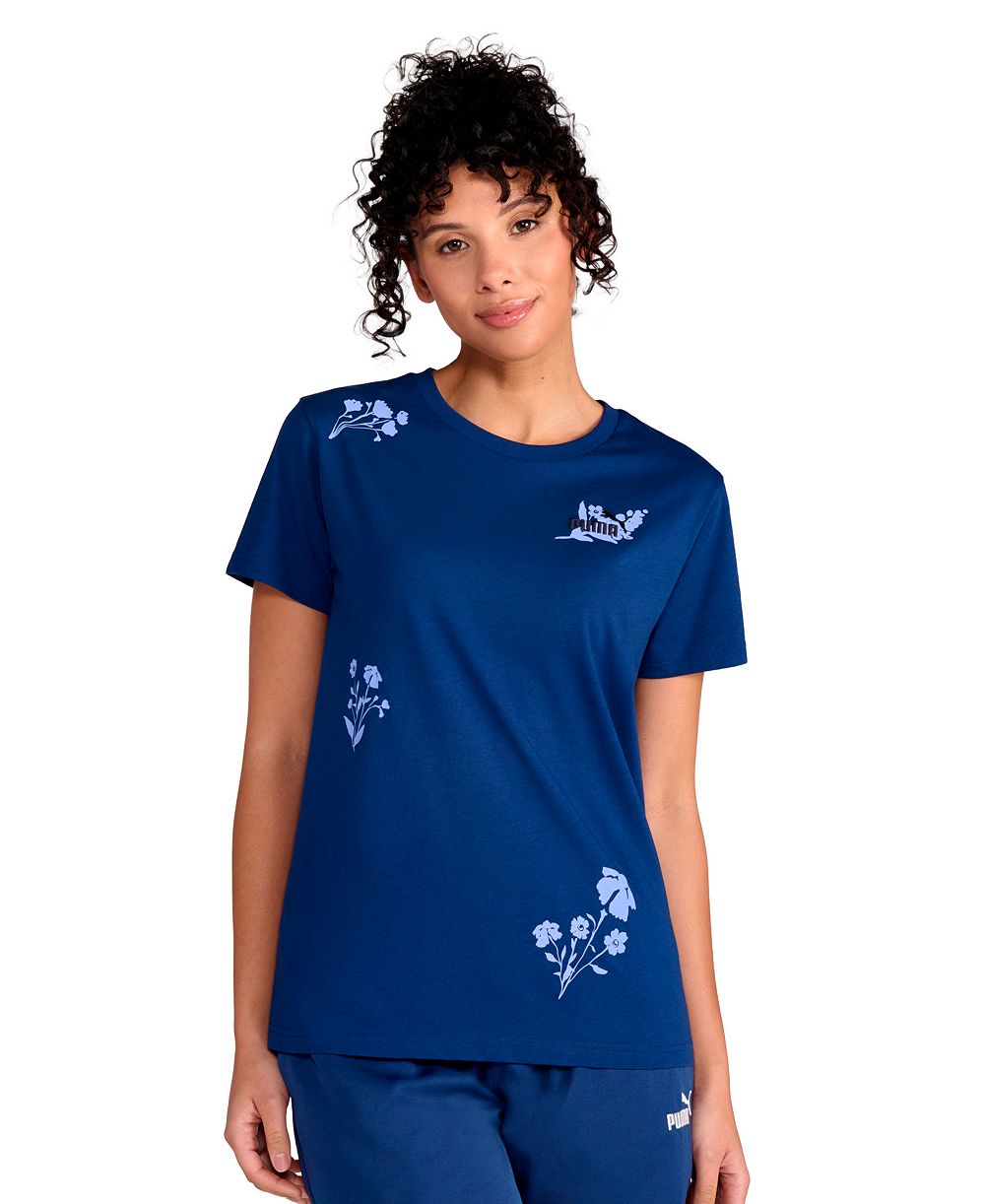 Puma Women's Floral Graphic Crewneck Short-Sleeve T-Shirt