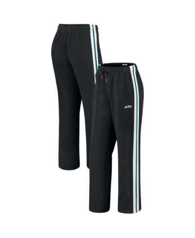 Женские брюки WEAR by Erin Andrews Black New York Jets Color Block Straight Leg