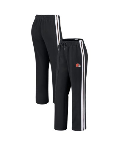 Женские брюки WEAR by Erin Andrews Cleveland Browns Color Block, черные, прямой крой