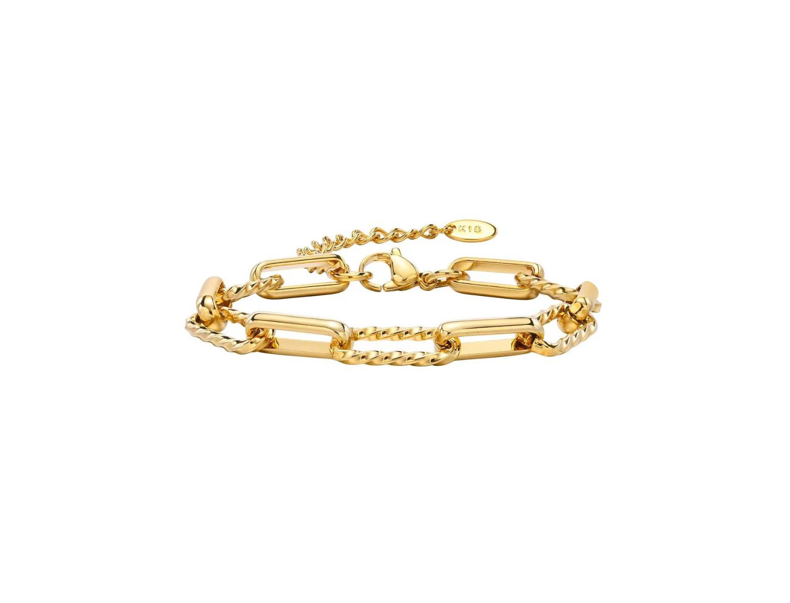 Sienna Paperclip Chain Stackable Bracelet