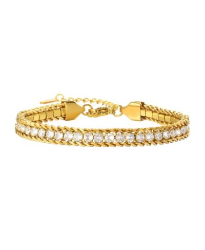 Amelia Sparkle Stack браслет с цепочкой CZ