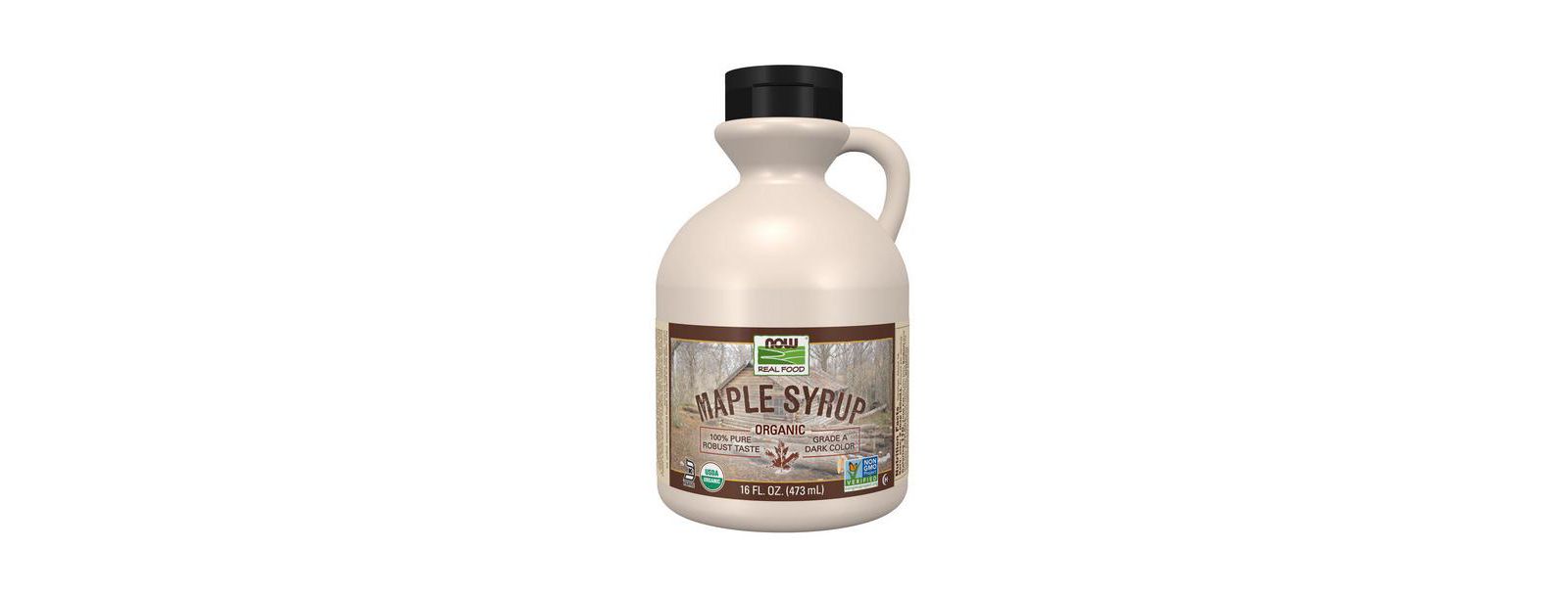 Кленовый сироп NOW Foods Grade A, темный, 16 Oz