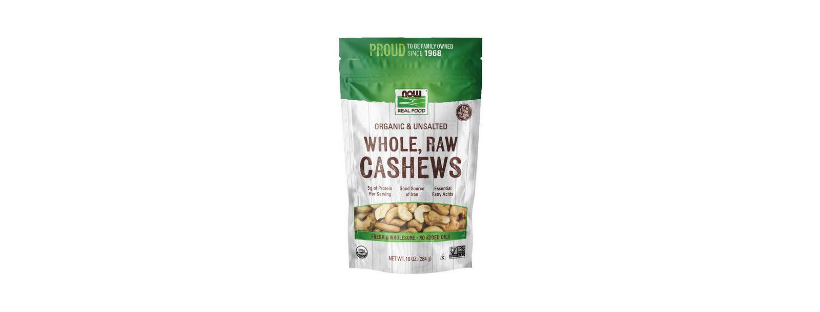 NOW Foods Цельные сырые кешью, 10 oz