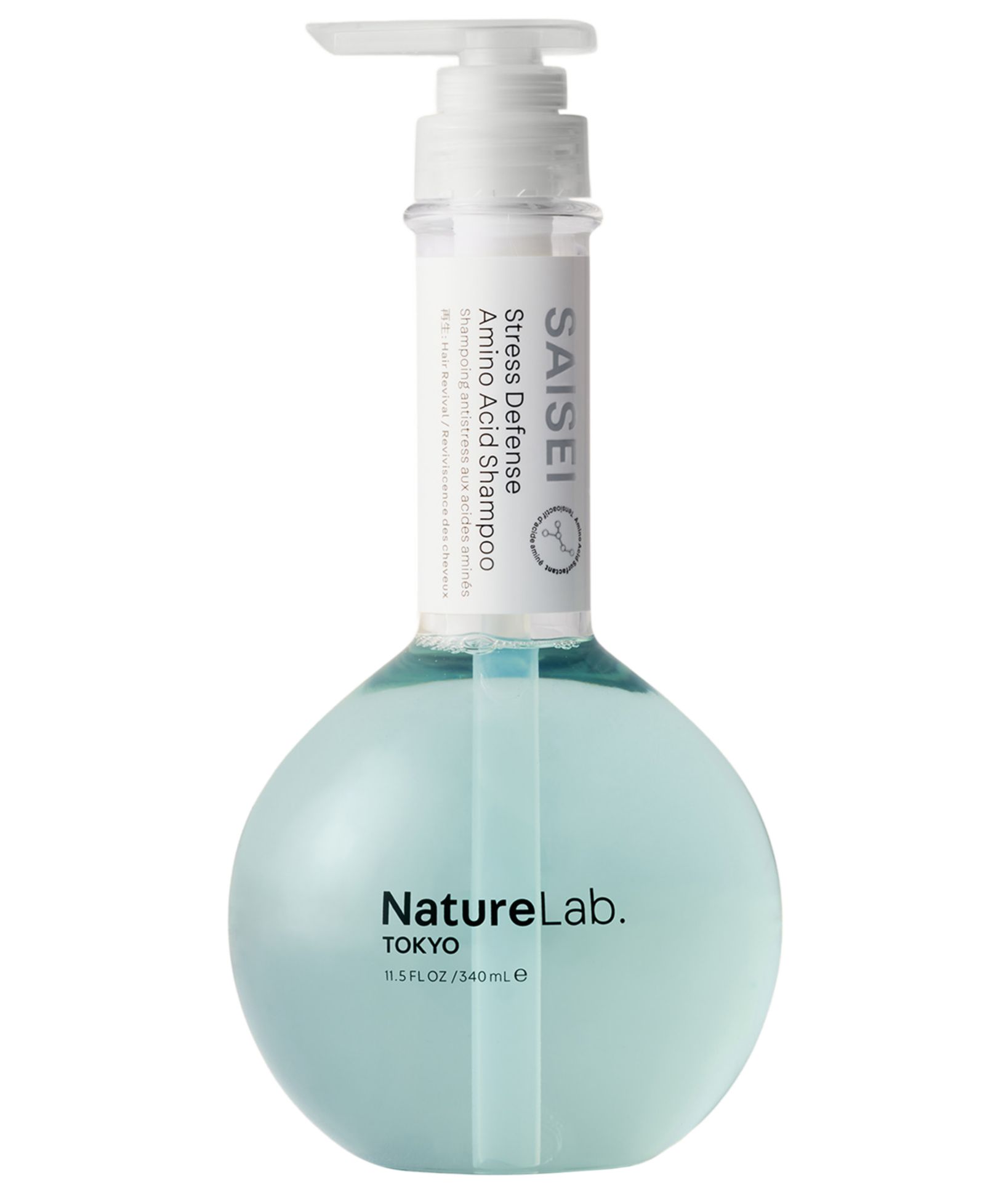 NatureLab Tokyo Saisei Stress Defense аминокислотный шампунь, 11.5 oz.