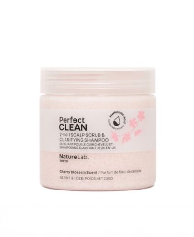 NatureLab Tokyo Perfect Clean Cherry Blossom 2-in-1 Scalp Scrub and Clarifying Shampoo, 8.1 oz.